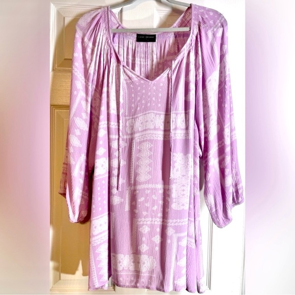 LANE BRYANT Women’s Plus Size Classic Long-Sleeve Round-Neck Tie Top Size 28 - Picture 1 of 6